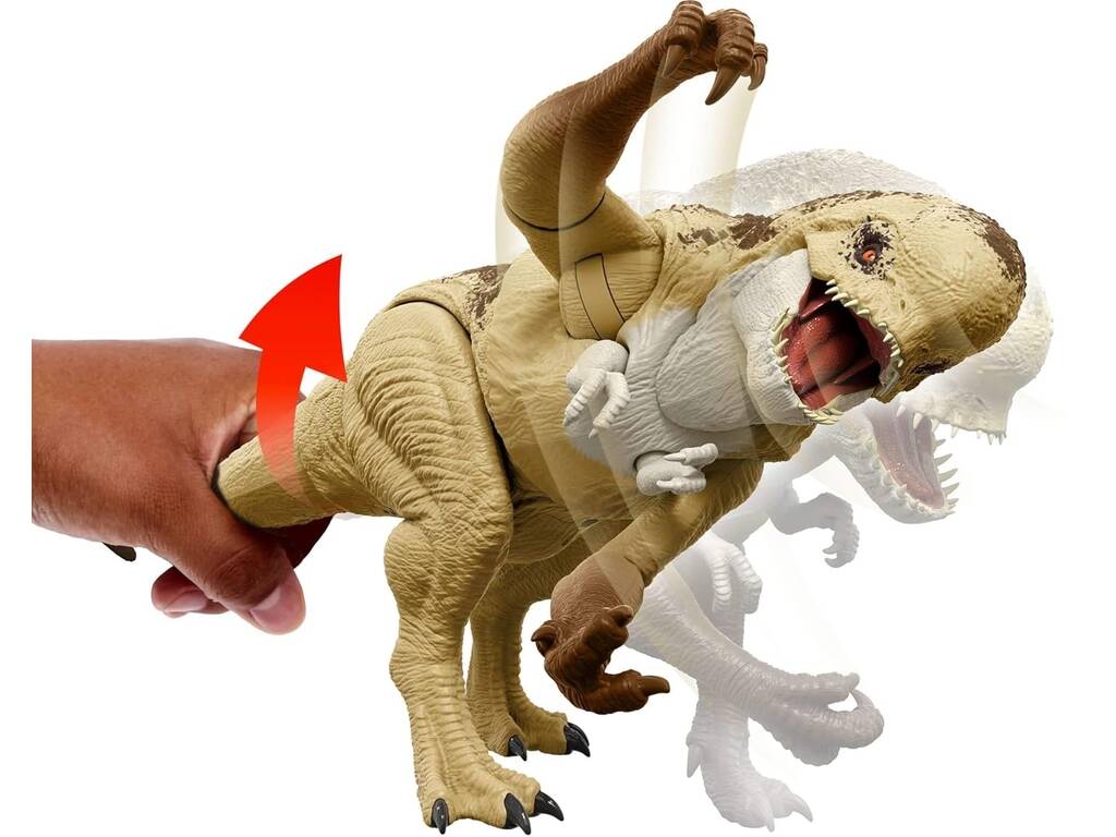Jurassic World Rebirth Figurine Distortus Rex Attaque des griffes de 50 cm