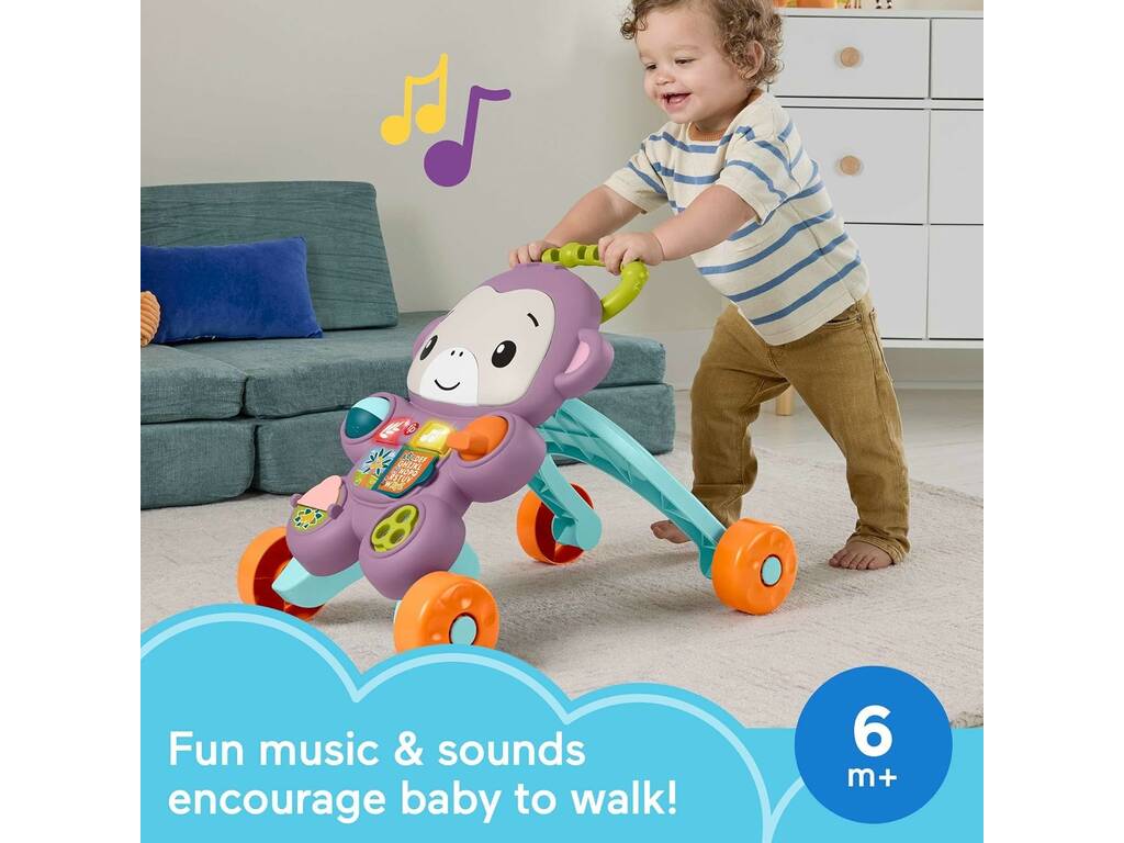 Fisher Price Trotteur d'apprentissage Monito violet Premiers pas