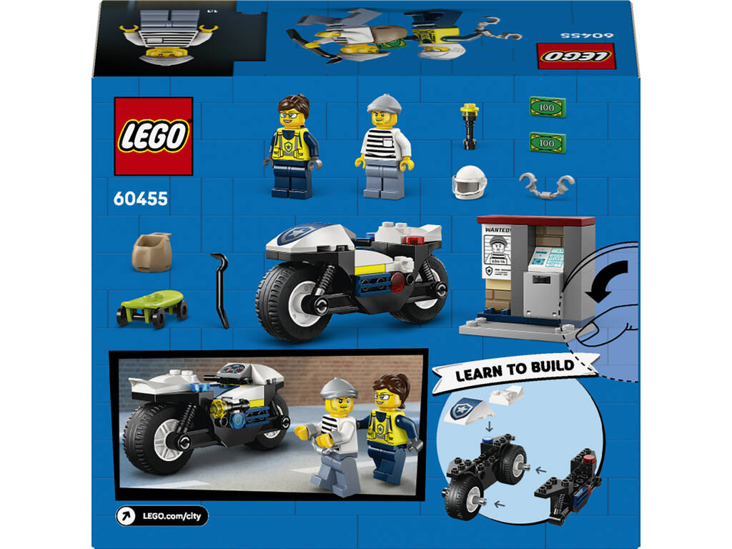 Lego City Persecución en Moto de Policia