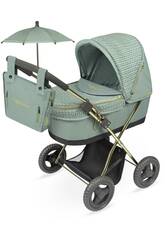 Carrinho de Bonecas Capriccio com Bolsa e Guarda-Sol