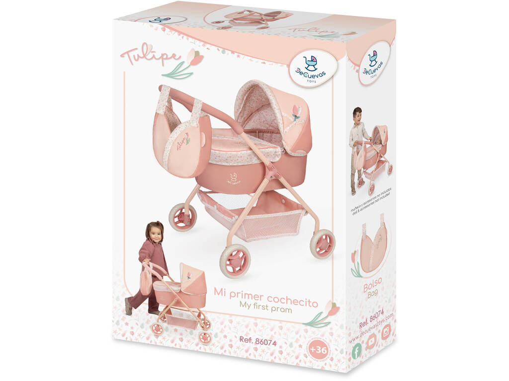 Tulipe Ma première poussette avec sac à main