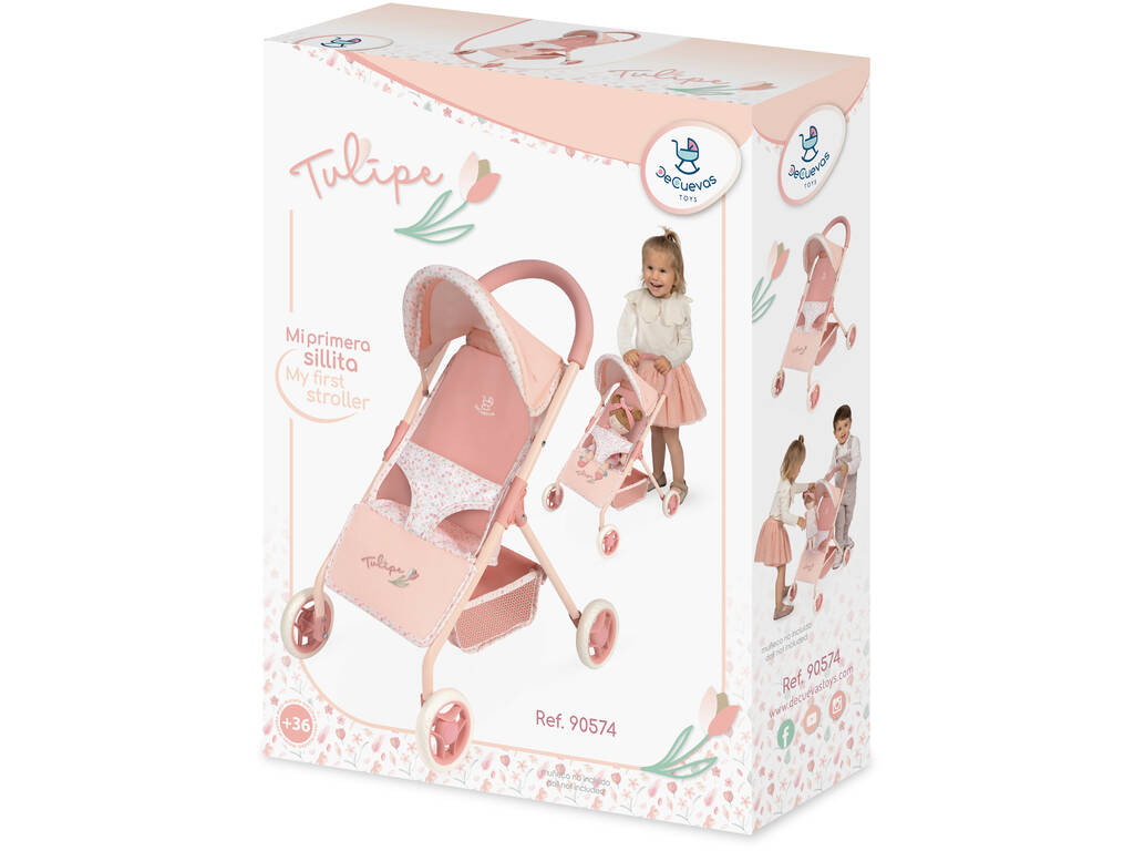 Chariot de poupée Tulipe Ma première poussette