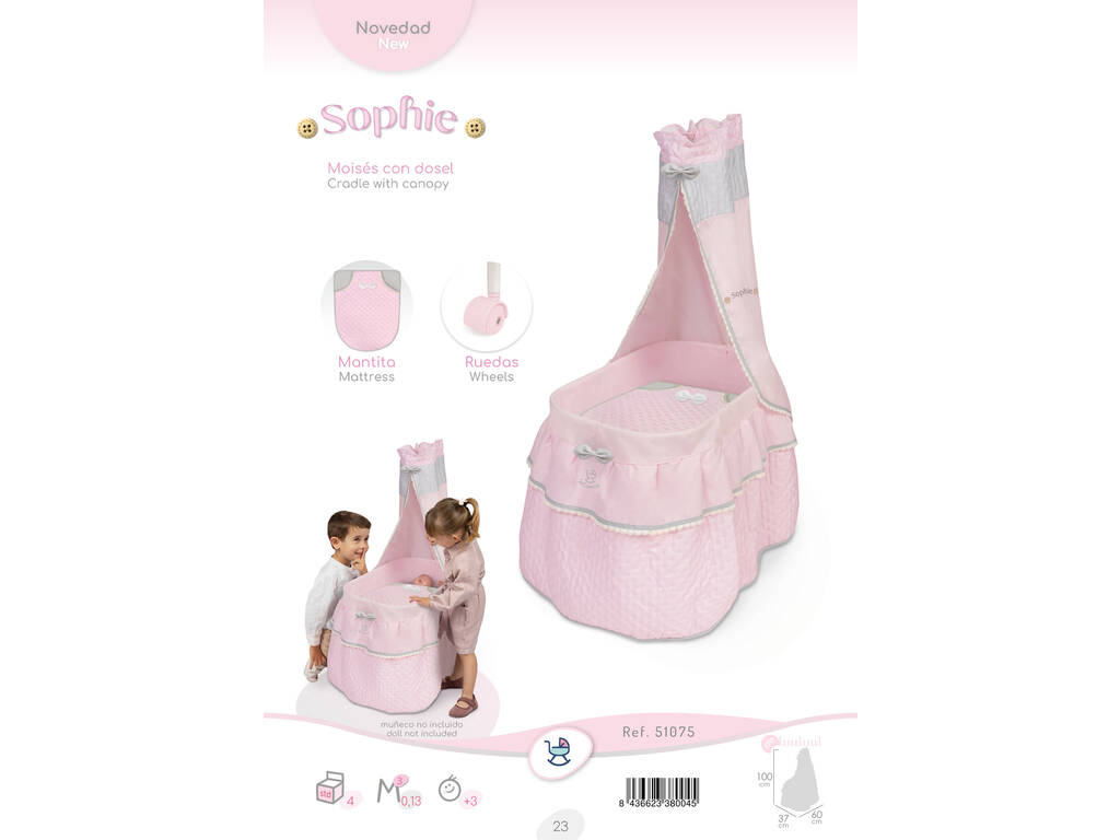 Moisés Sophie para Muñecas con Ruedas