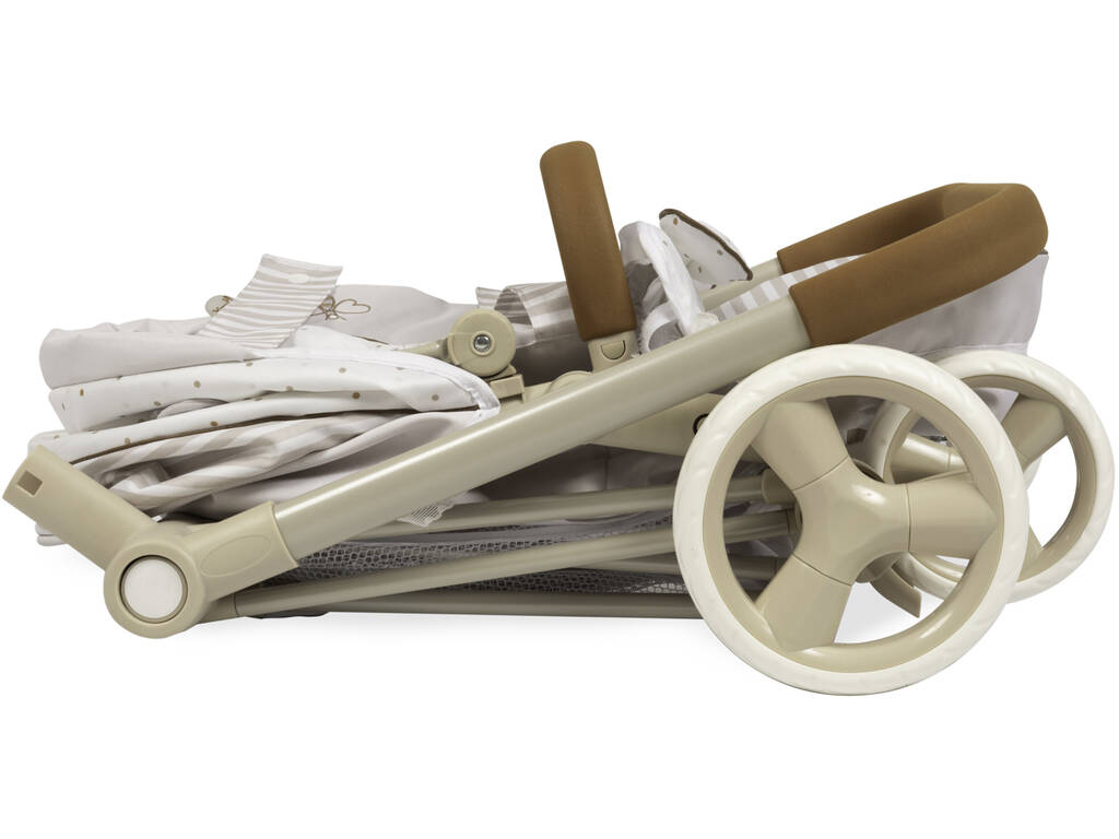 Verona 3x1 Chariot pliable pour poupées avec sac à main