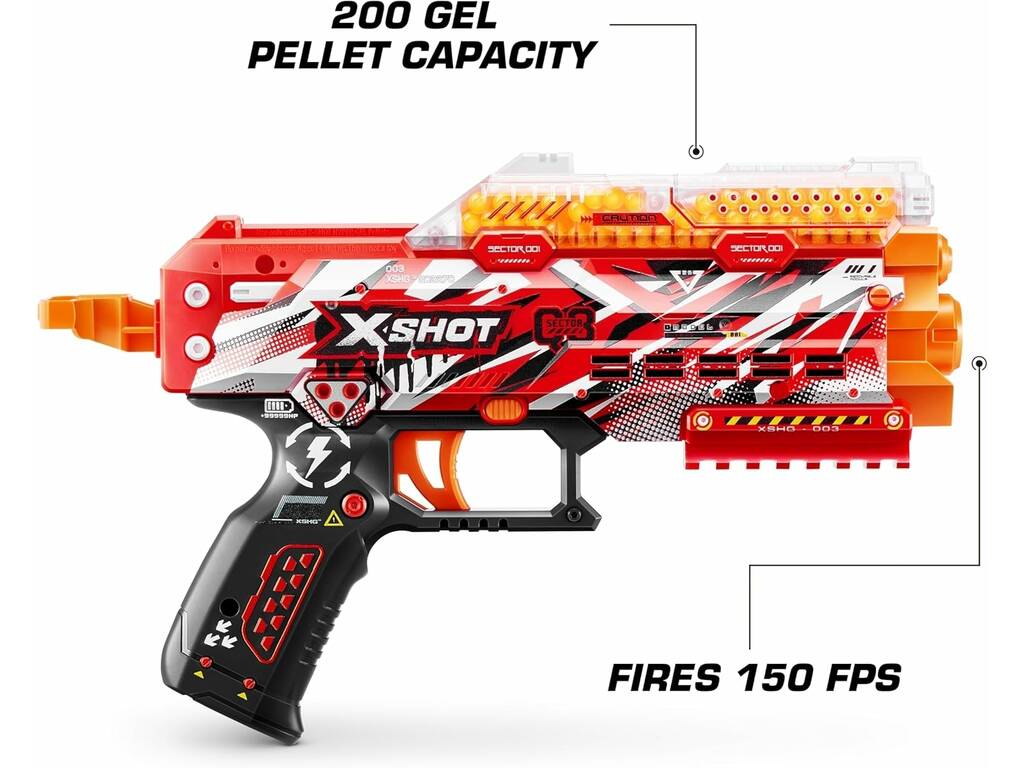 Zuru Xshot Lanceur Hyper Gel Singer avec 1 000 munitions