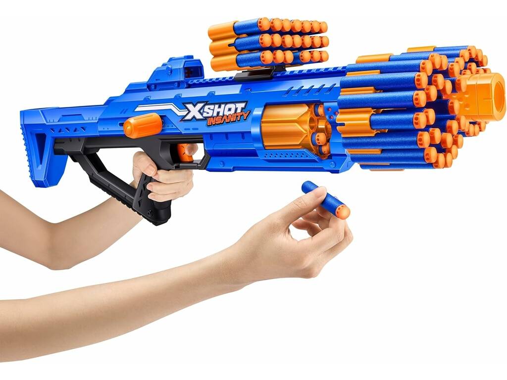 Zuru Xshot Lanceur Insanity Berzerko avec 48 fléchettes