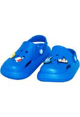 Sabots perfors EVA pour enfants, bleus, taille 30