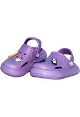 Tamancos Perfurados EVA Infantis Roxo Tamanho 22