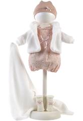 Robe pour poupe de 38 cm avec bonnet9, chaussettes et couverture