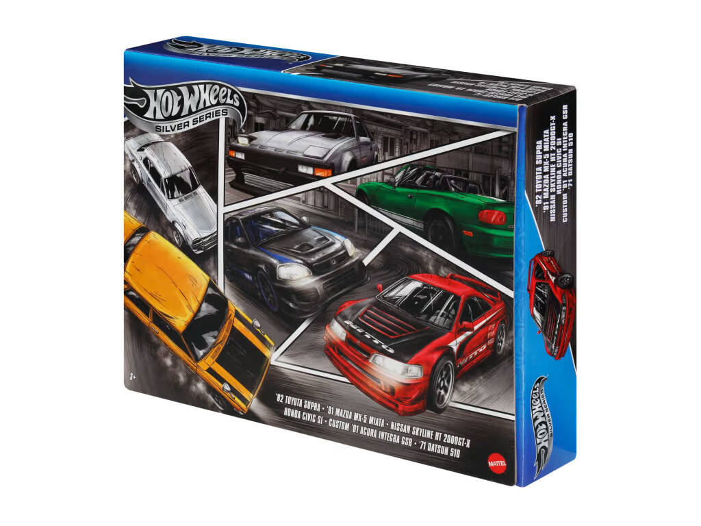 Hot Wheels Premium Silver Series Multipack Exclusivo 6 Coches Streets Of Japan