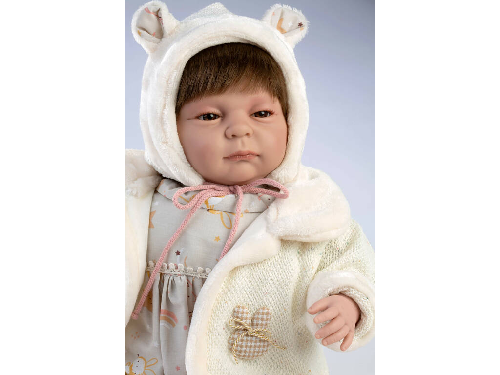 Poupée bébé pleureur Victor de 50 cm avec poids réel et veste