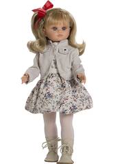 Poupée Fany Robe à fleurs et veste de 40 cm