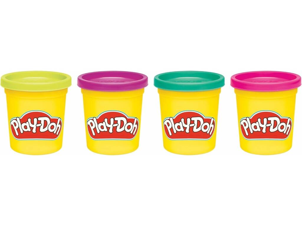 Play-doh Pack 4 pots de pâte à modeler
