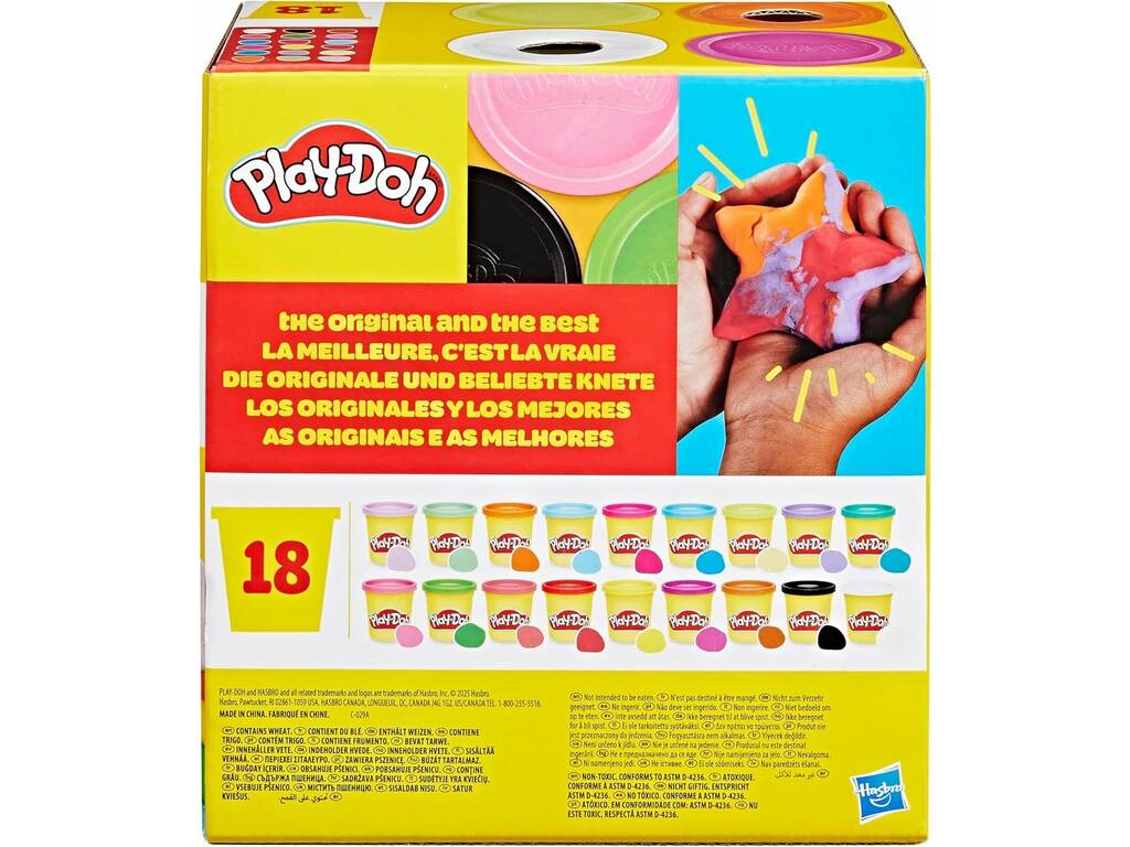 PlayDoh 18 paquets de pots de 85g