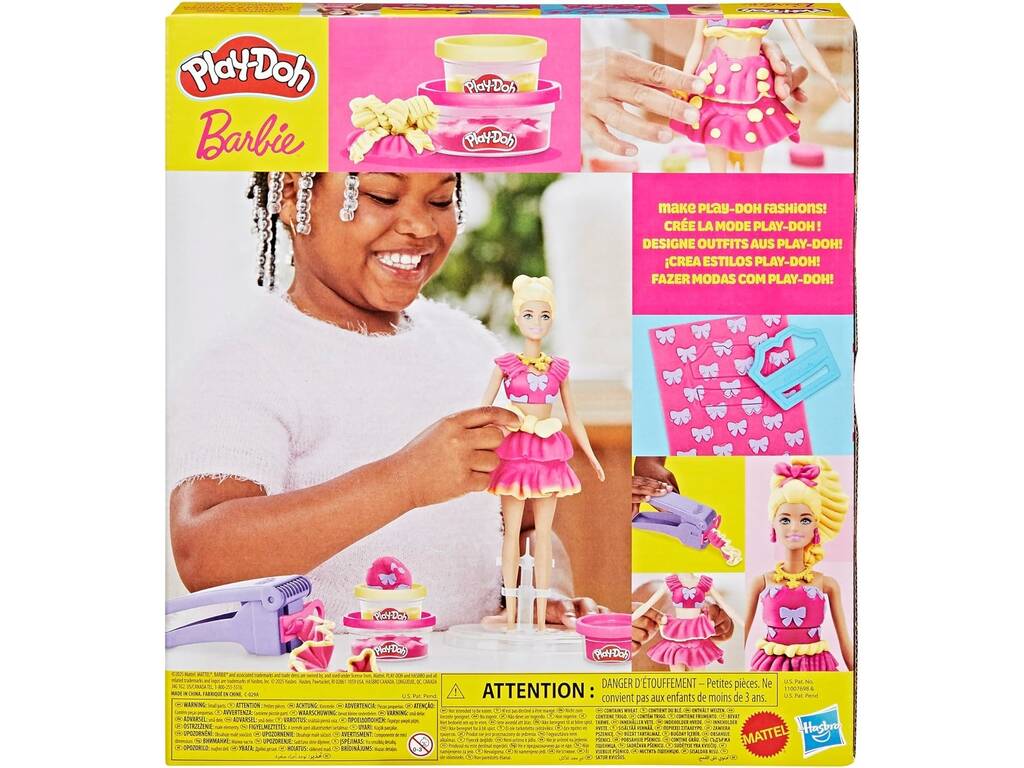 Playdoh Barbie Volantes y Lazos