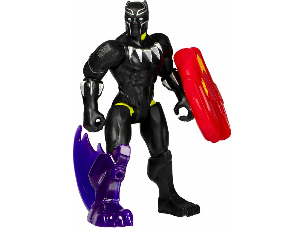 Marvel MixMashers Figura Básica Black Panther con Accesorios