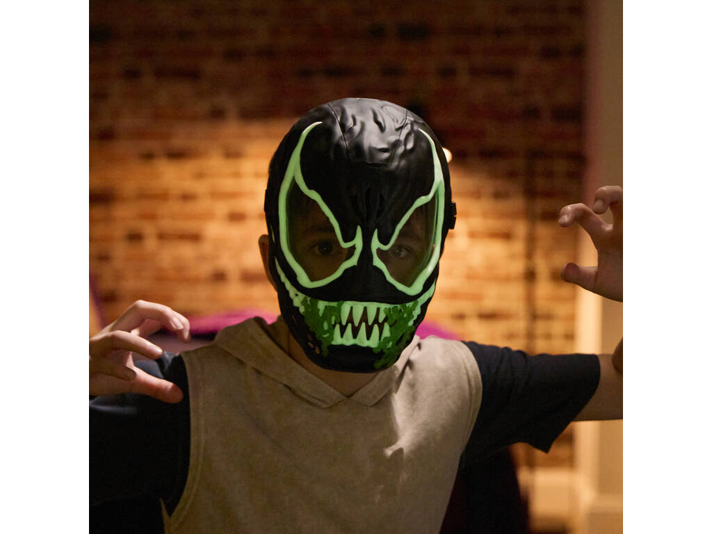 Marvel Spiderman Masque Venom Fluorescent avec Sons