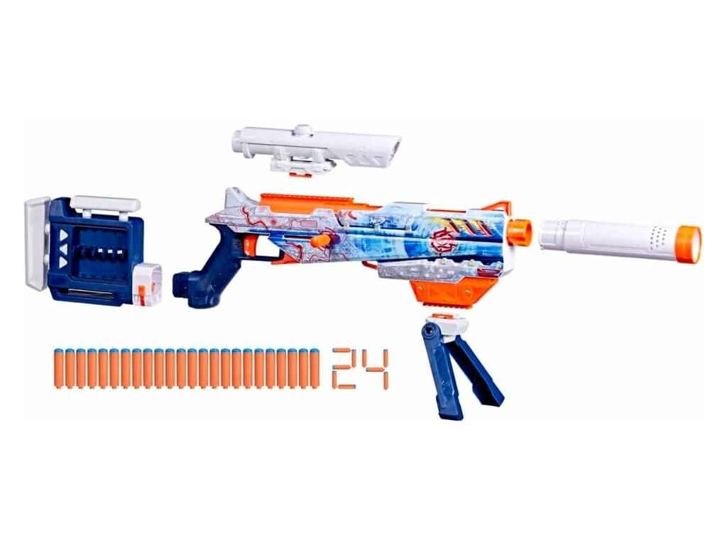 Lanceur Nerf Loadout Artic Zerostriker avec 24 fléchettes