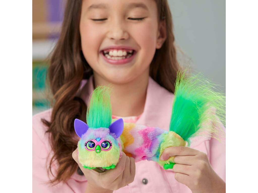 Furby Furblets DJ Peluche Can-Dee-Swirl avec sons