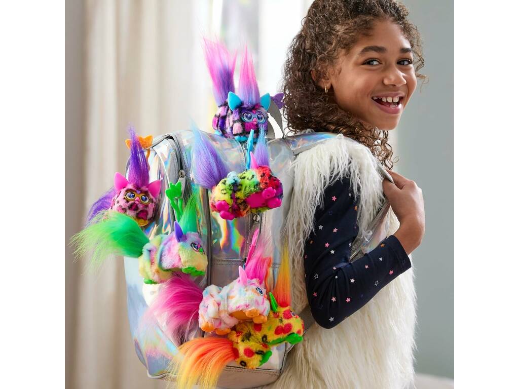 Furby Furblets DJ Peluche Rain-Bow-Kat avec sons