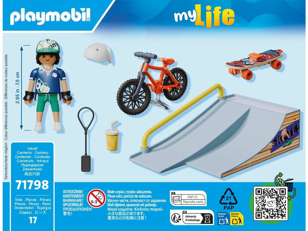 Playmobil Snowboarder com Rampa