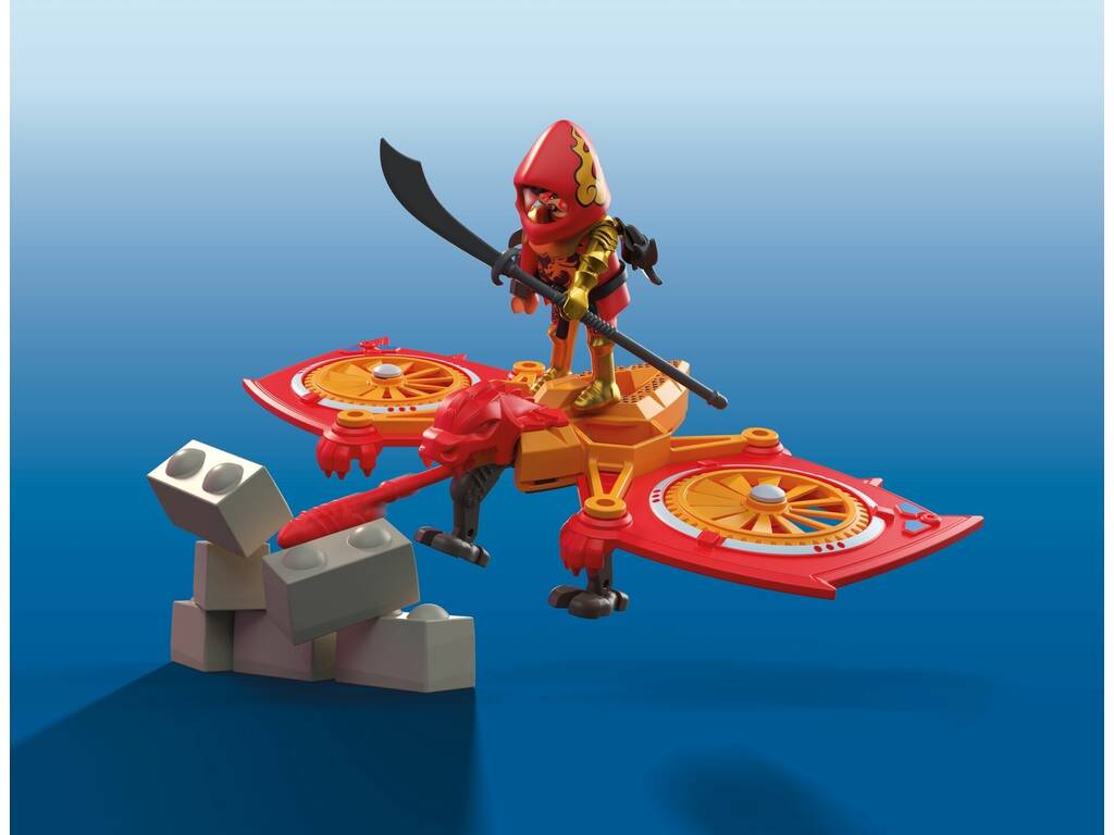 Playmobil Herói com Drone Contra Ninja Malvado