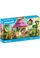 Playmobil Maison des fées avec licorne dorée