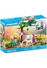 Playmobil Écurie magique Licorne pour maman et poulain