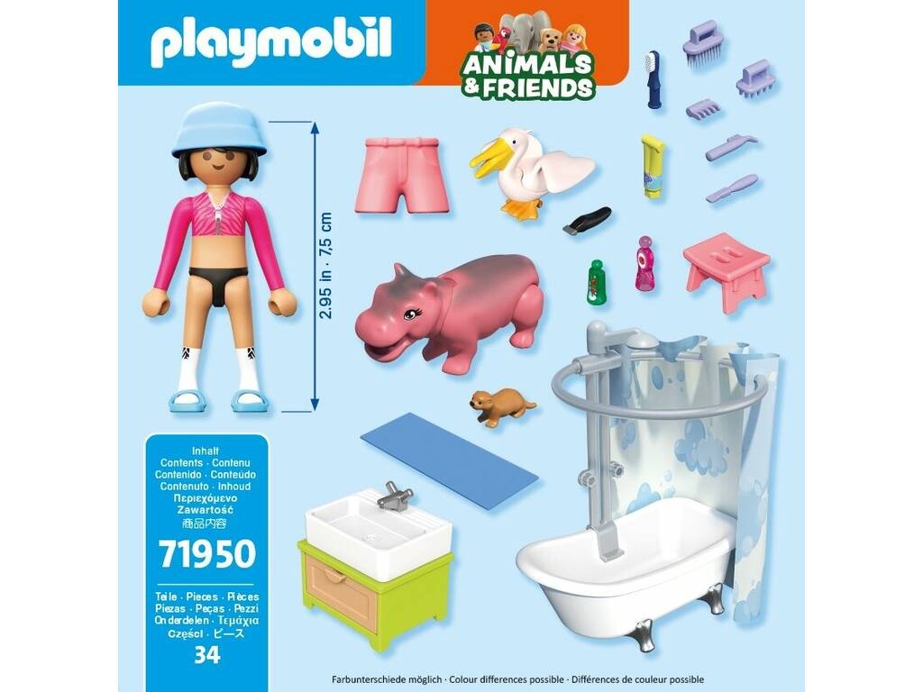 Playmobil Animals & Friends Banho Divertido