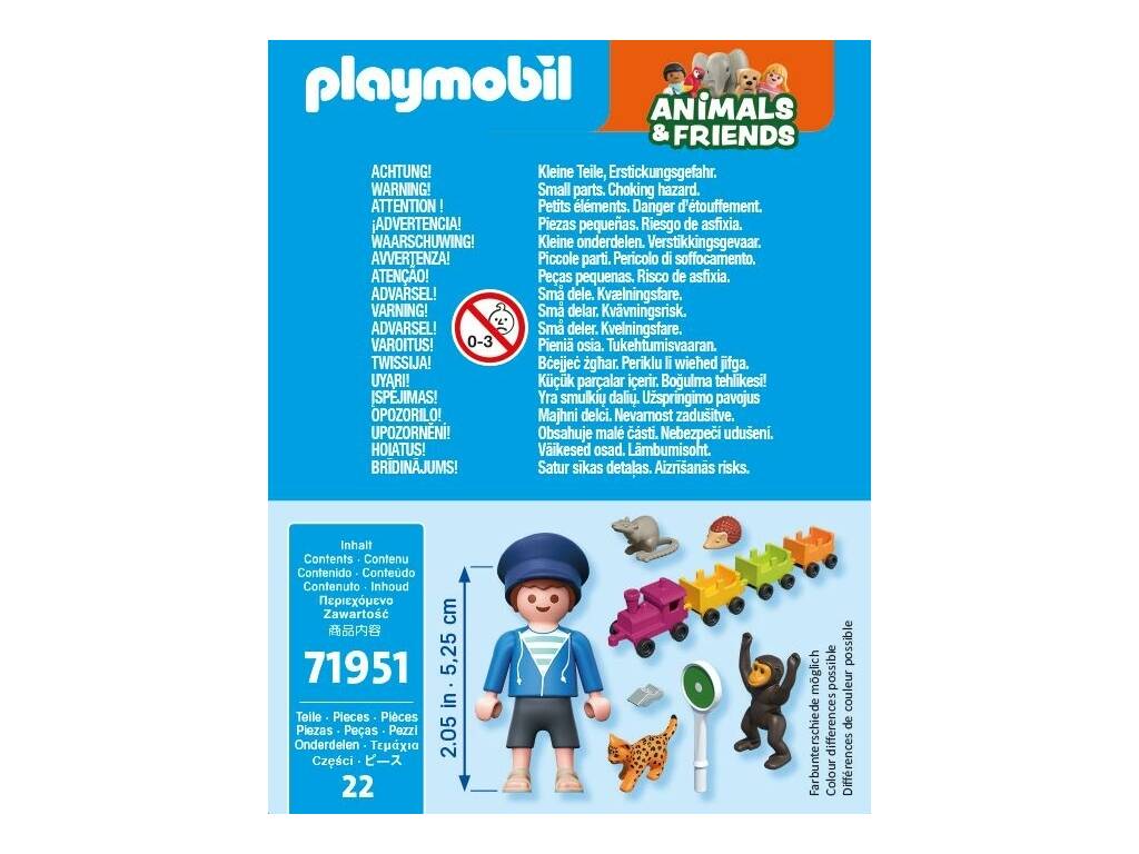 Playmobil Animals & Friends Petit voyage en locomotive