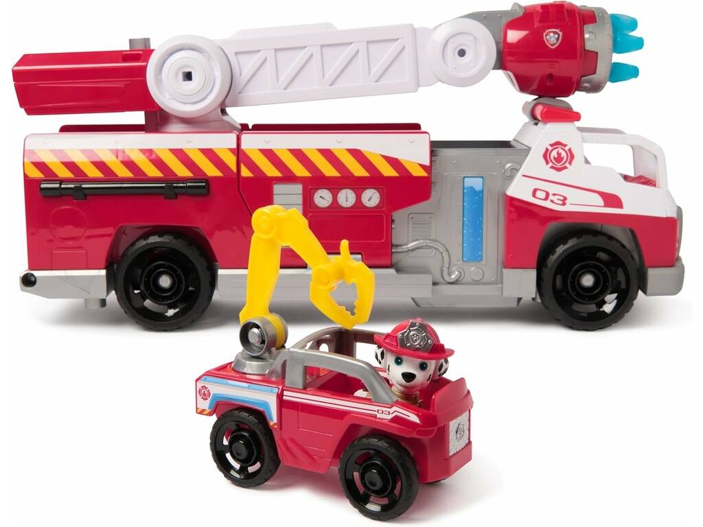Patrouille Canine Fire Rescue Marshall avec camion de pompiers, lumières et sons