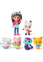 A Casa de Bonecas de Gabby Pack 6 Figuras Cat-Venturas