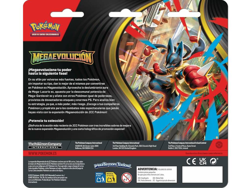 Pokémon TCG Méga-Évolution Blister avec 3 boosters et carte promo