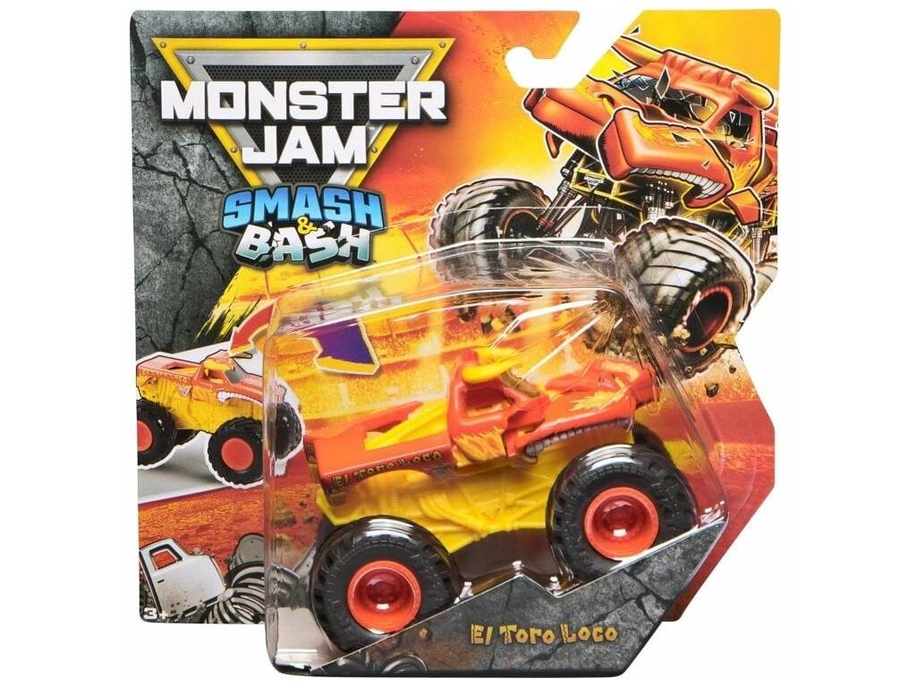 Monster Jam Smash & Bash Vehículo 1:64