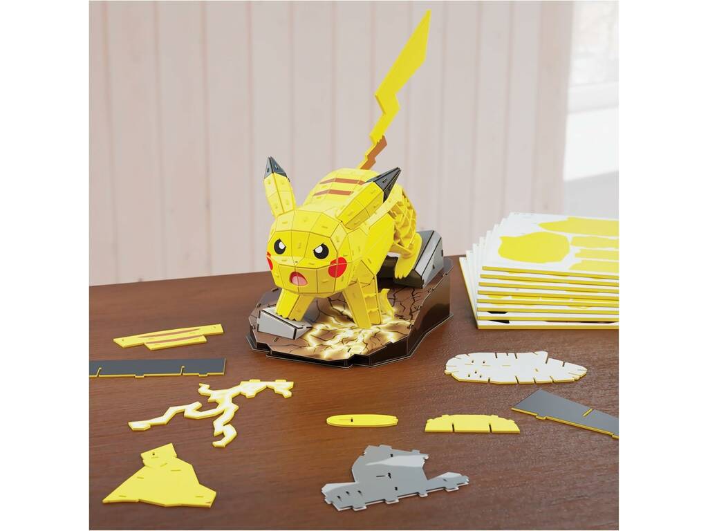 Puzzle 4D Build Pokémon Figura Pikachu de 201 Piezas