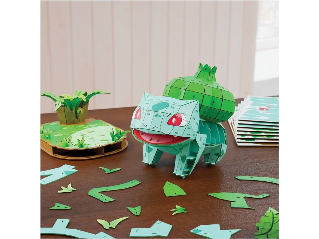 Puzzle 4D Build Pokémon Figura Bulbasaur de 195 Piezas