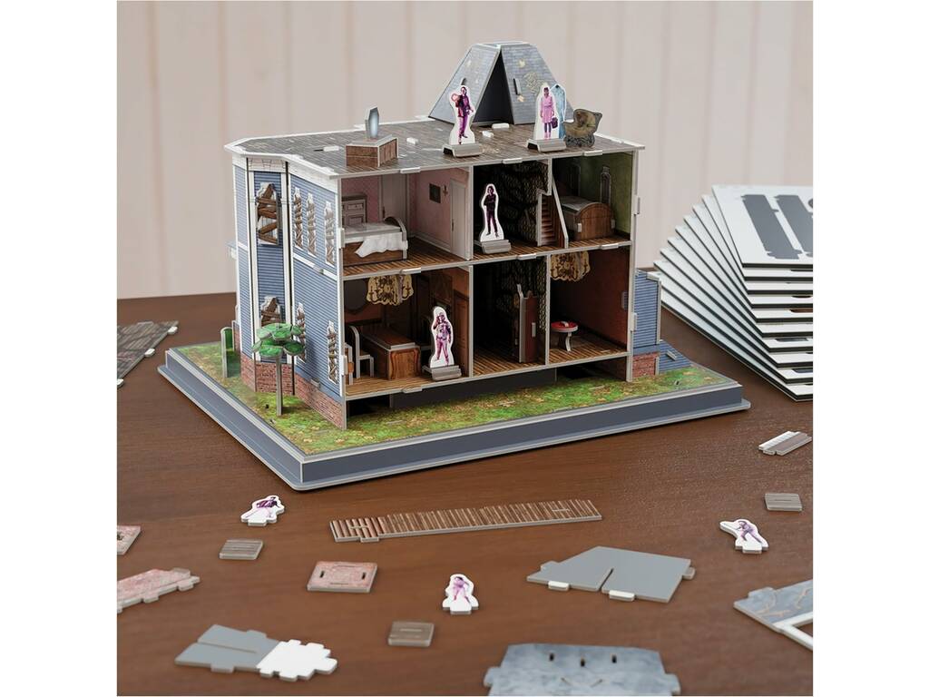 Puzzle 4D Build Stranger Things Figurine Maison Creel de 179 pièces