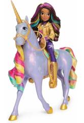 Unicorn Academy Mueca Sophia y Rainbow con Luz y Sonidos