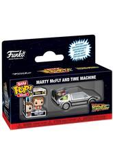 Funko Pop Bitty Rides Ritorno al futuro Figura Marty McFly con Time Machine