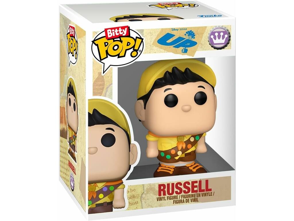 Funko Pop Bitty Towns Disney Pixar Up Figurine Russell avec maison