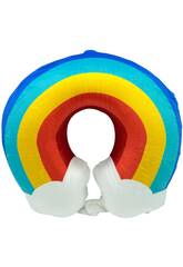 Oreiller de voyage pour le cou Rainbow Intense, 27 x 27 cm