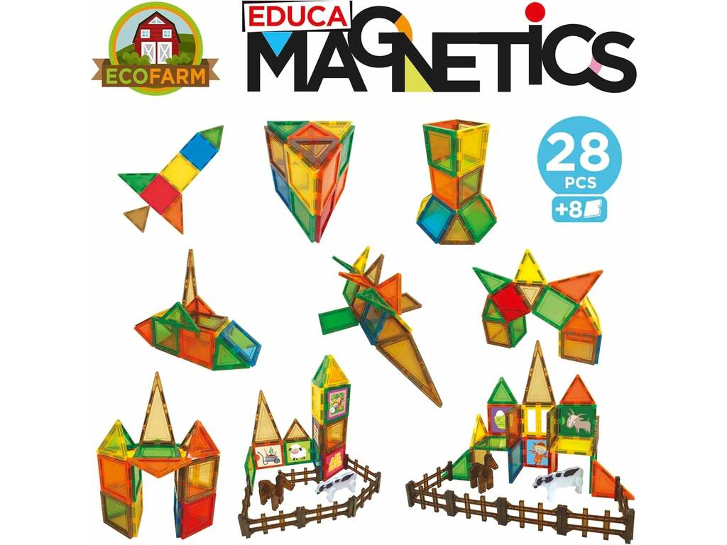 Educa Magnetics Ecofarm 28 pièces