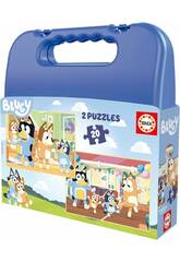 Bluey Maleta Puzzle 2x20