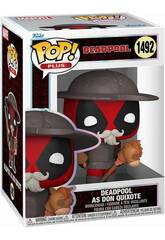 Funko Pop Plus Deadpool Figurine Deadpool en Don Quichotte  tte branlante