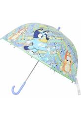 Parapluie Bluey pour enfants Parapluie  bulles transparent avec canne de 48 cm