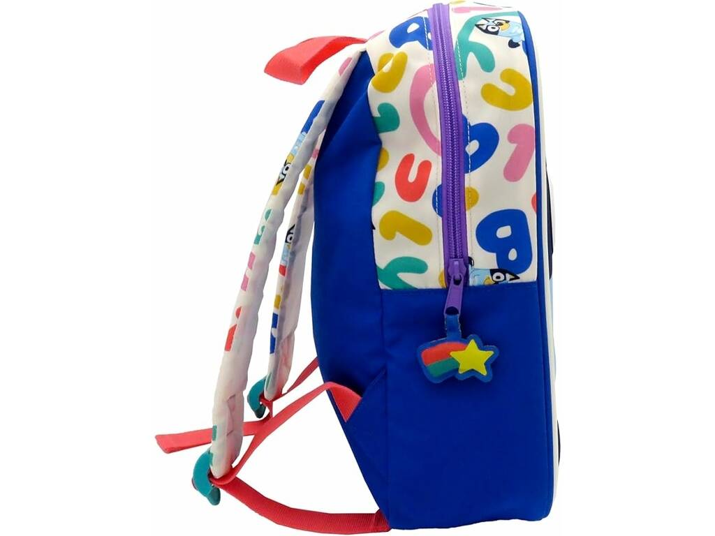 Bluey 30 Cm 3D Sac à dos arc-en-ciel