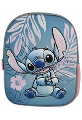 Disney Stitch Mochila Pré-escolar 3D de 30x26x8 cm