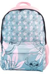 Stitch Pink Zaino trasformabile in trolley 42x31x13 cm