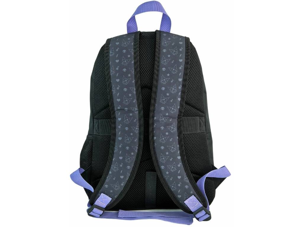 Sac à dos Kuromi avec rembourré adaptable au chariot 42X31X13,5 cm