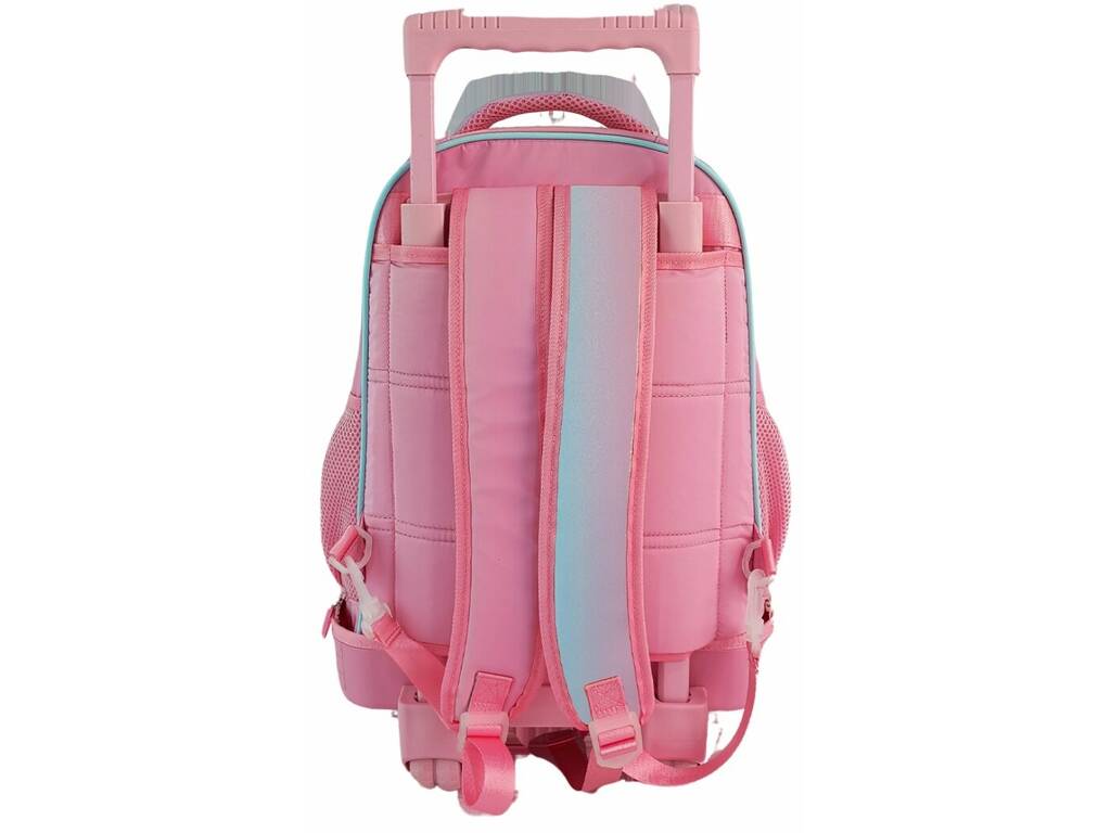 Blin Blin Gradient Pink Trolley Backpack 30X30X20 Cm